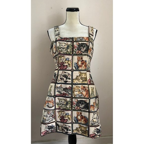 NWT Cider Cat Lover tapestry jumper dress - Picture 4 of 6